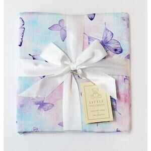 NEW CHARLIES PROJECT girl's butterfly wish bamboo blanket in purple